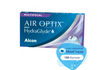 Air Optix plus HydraGlyde Multifocal (3 линзы)