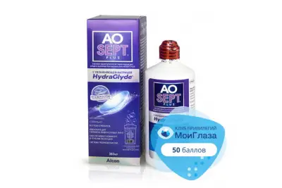 Раствор Aosept Plus HydraGlyde (360 мл)